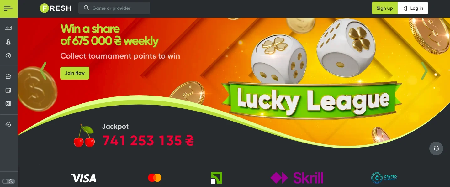 криптоказино Fresh