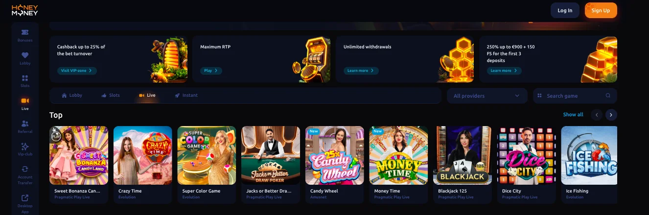 live-casino honeymoney